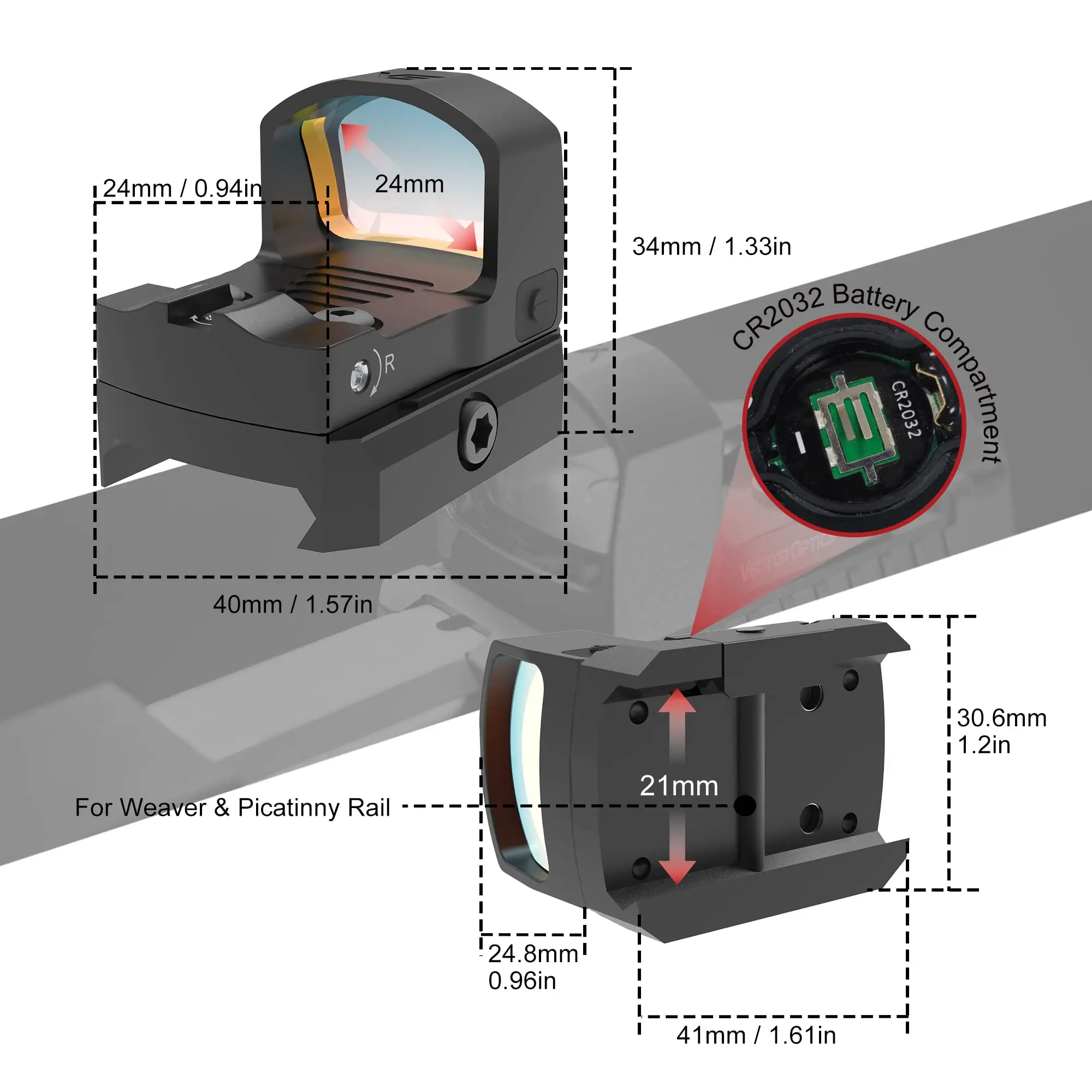Рисунок 5 - Векторная оптика Frenzy-S 1x17x24 MOS 3MOA