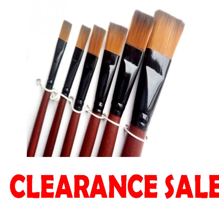 

6 шт./компл. художественные кисти для рисования, ручки для рисования, для учащихся, акриловые зеркальные кисти для рисования 820, Wenhai 820, дерево ...