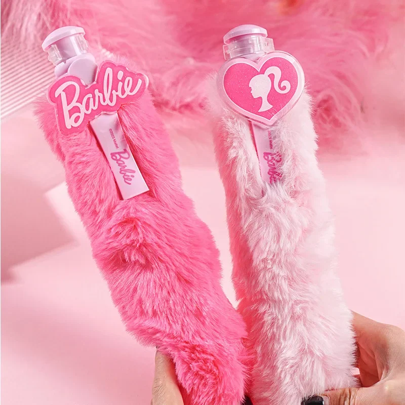 Розовая гелевая ручка Барби плюшевые шариковые ручки милые креативные удобные