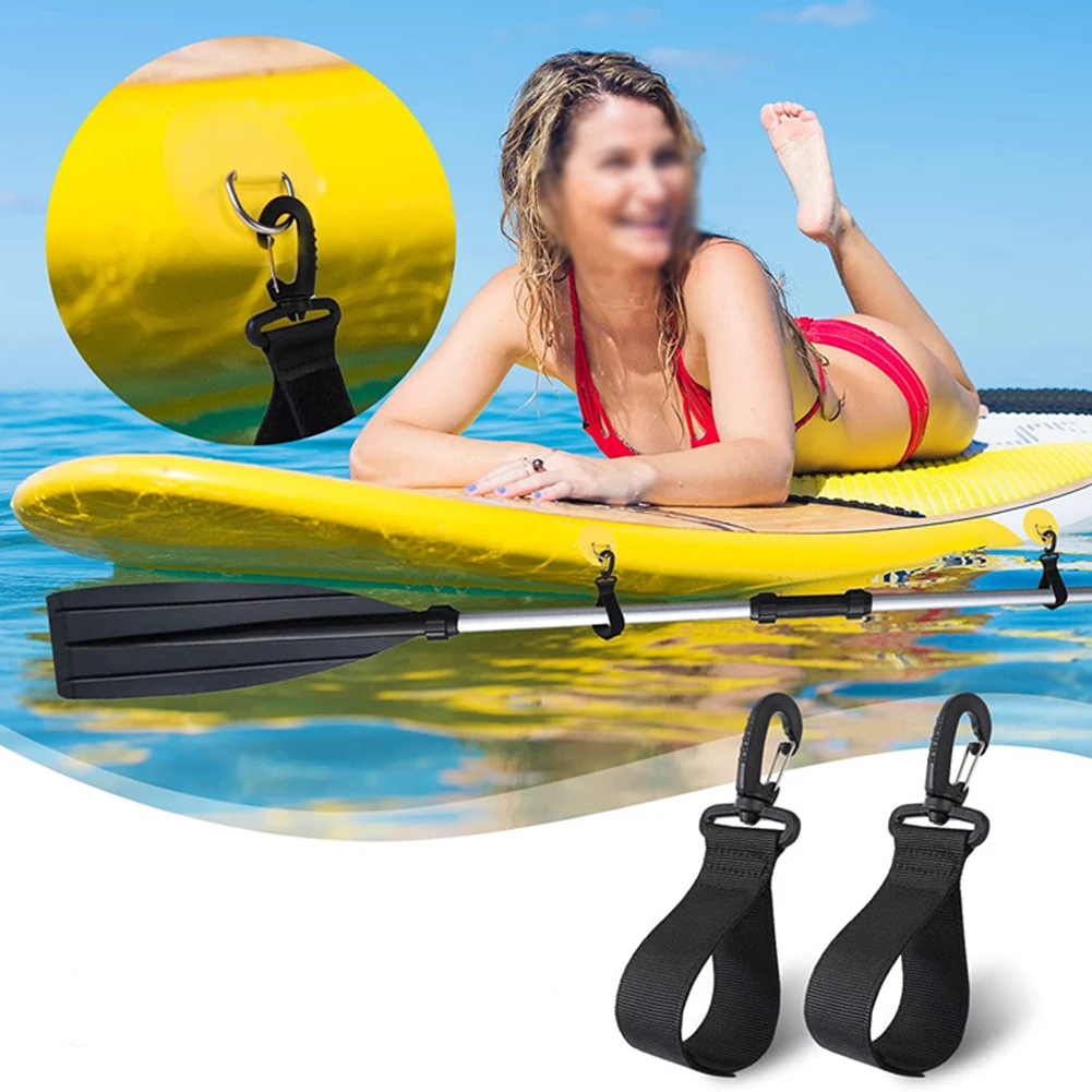 

Clip Strap Black Functional Holder Clip Hook Kayak Paddle Nylon Plastic Professional Strap Useful Quality Durable