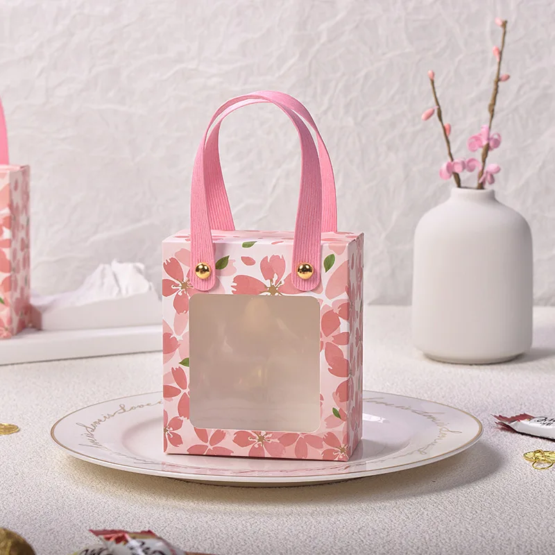 Es Pink Romantic Flower  Portable Birthday Party Supplies