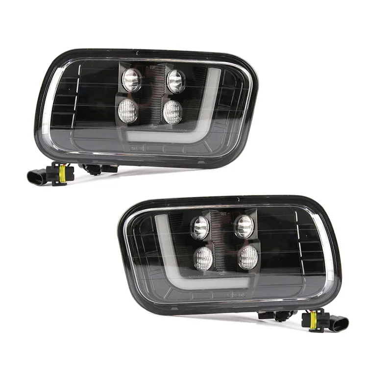 

Для Dodge Ram 1500/2500/3500 2009-2012 левая и правая дымовые линзы, противотуманные светодиодные фонари, водонепроницаемые светодиодные противотуманные фары, дневные ходовые огни