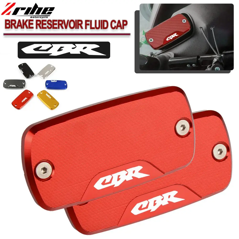 

Motorclcye Motorcycle Brake Fluid Fuel Reservoir Tank Cap Cover For Honda CBR 600 F2 F3 F4 F4i CBR600RR CBR 600 929 954 1000 RR