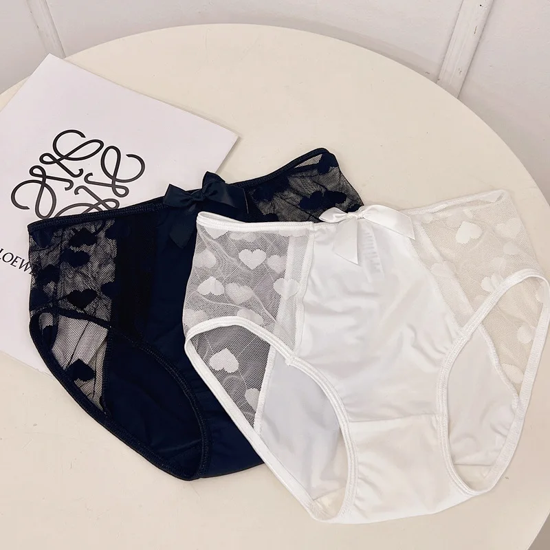 

Abdominal Tightening, Body Shaping Waist Shaping No Marks Buttocks Lifting Peach Heart Lace Sexy Underwear for Women Cotton