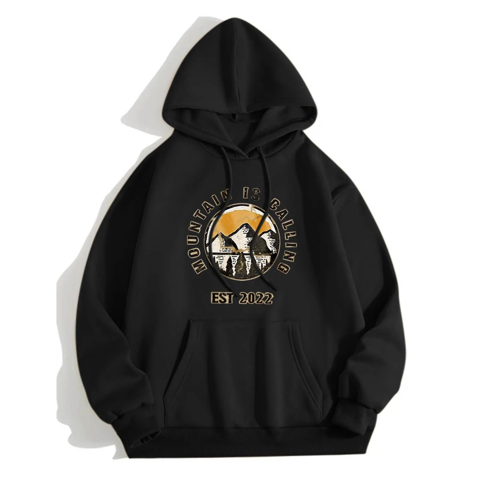 

Women's Sweatshirt Pullover for Women Casual Hoodies Drawstring Hooded Pocket Round Neck Long Longer Length Sweaters Women