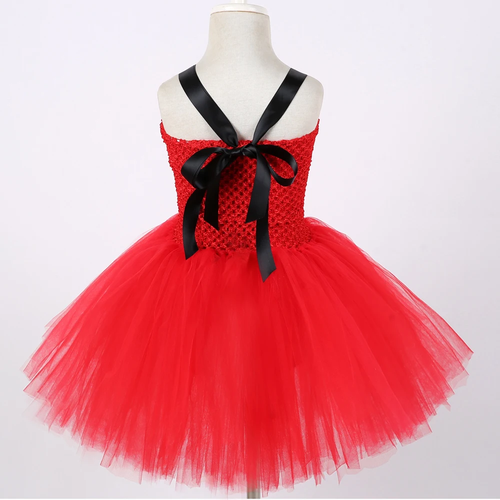 Костюмы на Хэллоуин Демон-Ангел для девочек платье-пачка Дьявол королева