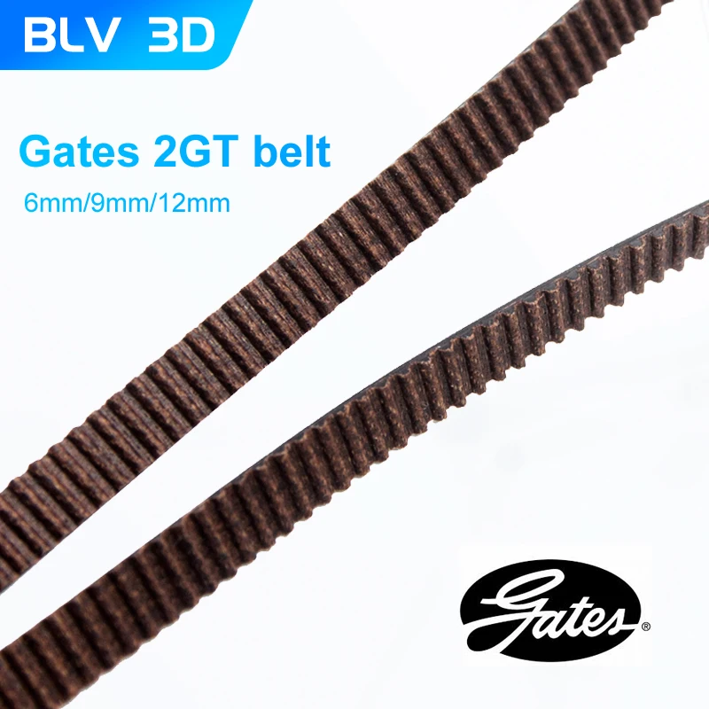 BLV GATES-LL-2GT 2GT belt synchronous belt GT2 Timing belt Width 6MM 9MM wear resistant for Ender3 cr10 Anet 3D Printer loading=lazy