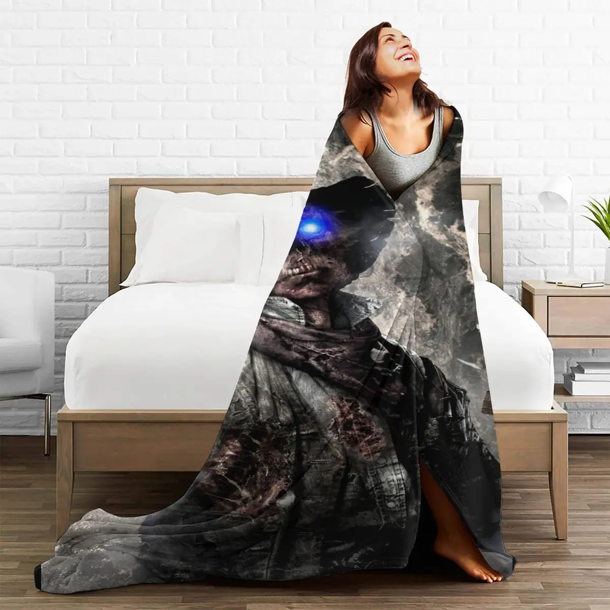 Флисовое одеяло Call Of Duty всесезонное портативное ультрамягкое покрывало в виде