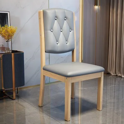 

Деревянное кухонное кресло для столовой, роскошное семейное кресло для балкона, скандинавский обеденный стул для гостиной, расслабляющая мебель для отеля BL50DC