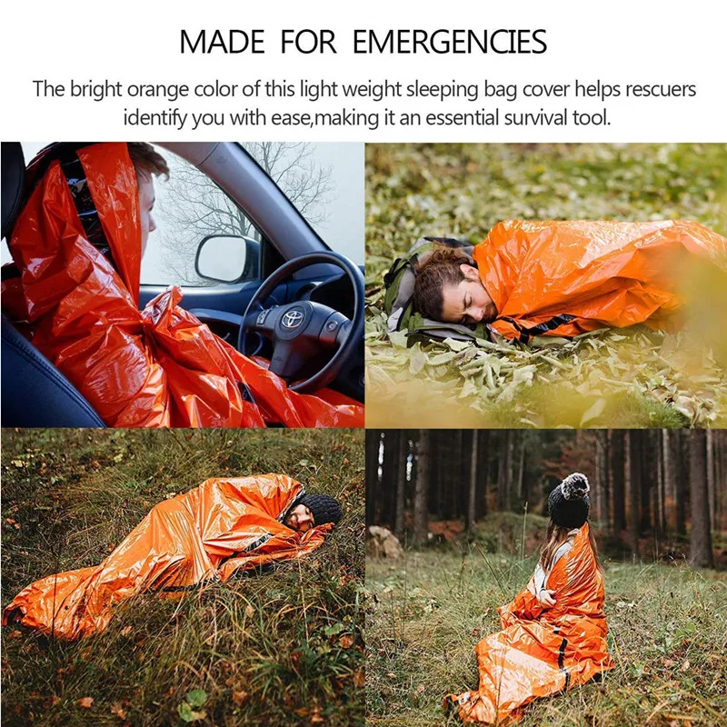 Спасательное одеяло аварийный спальный мешок Bivvy тепловой брезентовый укрытие