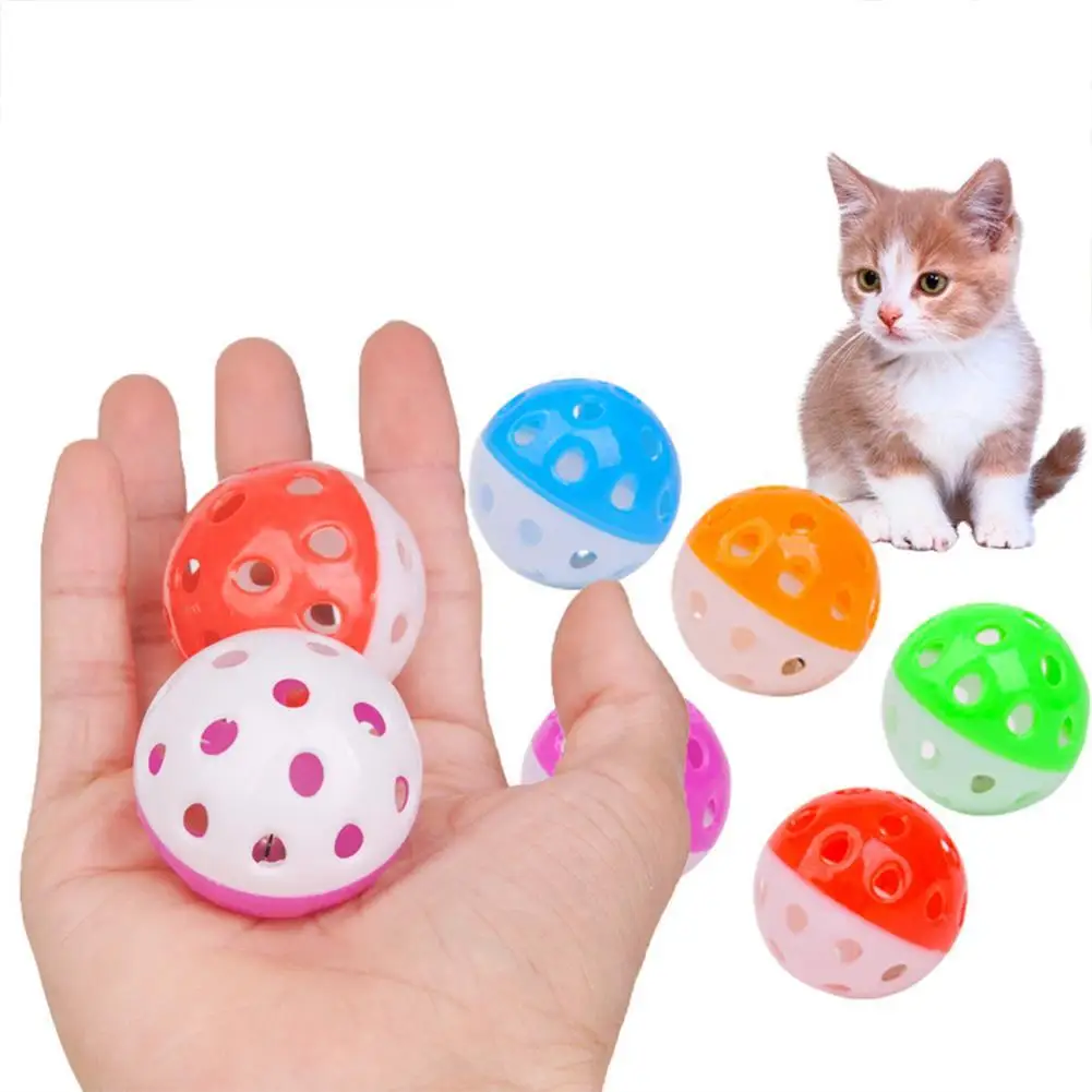 

Interactive Ball Cat Training Toy Bell Ball Toy Bell Sounding Hollow Ball Funny Entertainment Interactive Products Cat Toy
