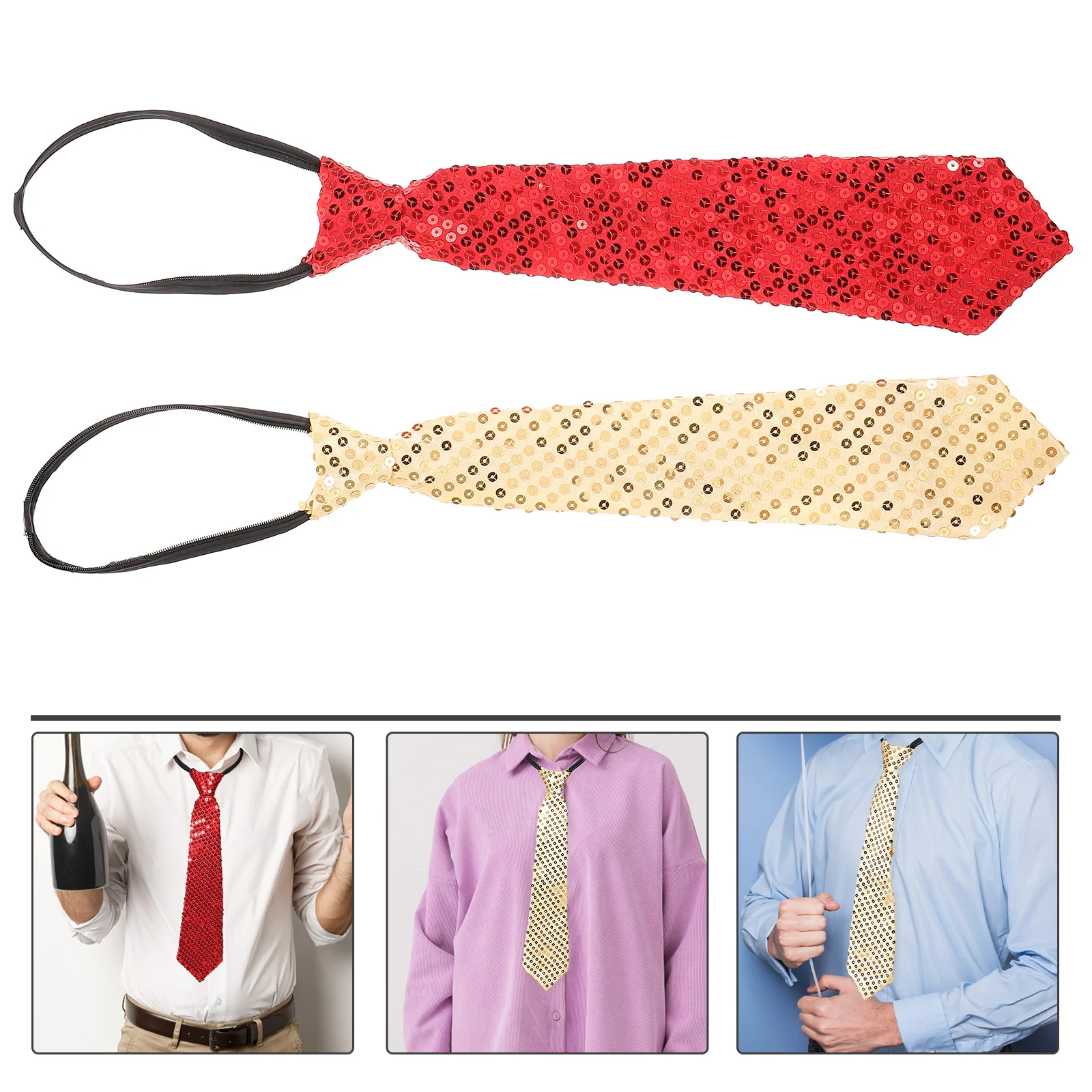 

Necktie Prop Decorative Role-play Costume Party Accessory Uniform Photo Props Outfit