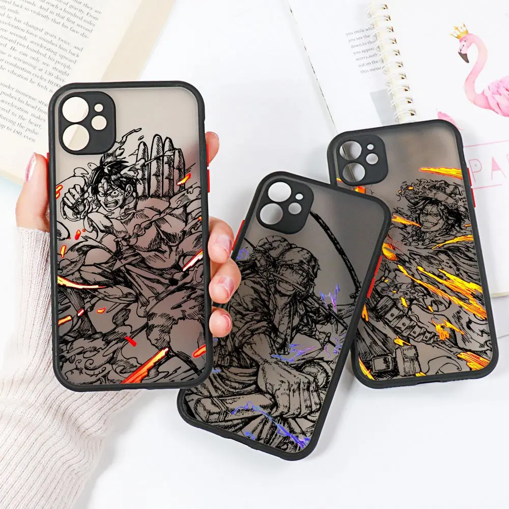 

Anime O-One- Black Pieces Art A-Aces-Zoros Coque iPhone14 Case For iPhone 11 13 14 12 Pro Max Mini XS XR SE 7 8 Plus Matte Cover