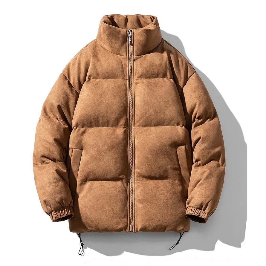 Winter Thickened Thermal Jacket Couple's Artificial Suede Cotton Jacket Outdoor Simple Sports Jacket Parka Hombre