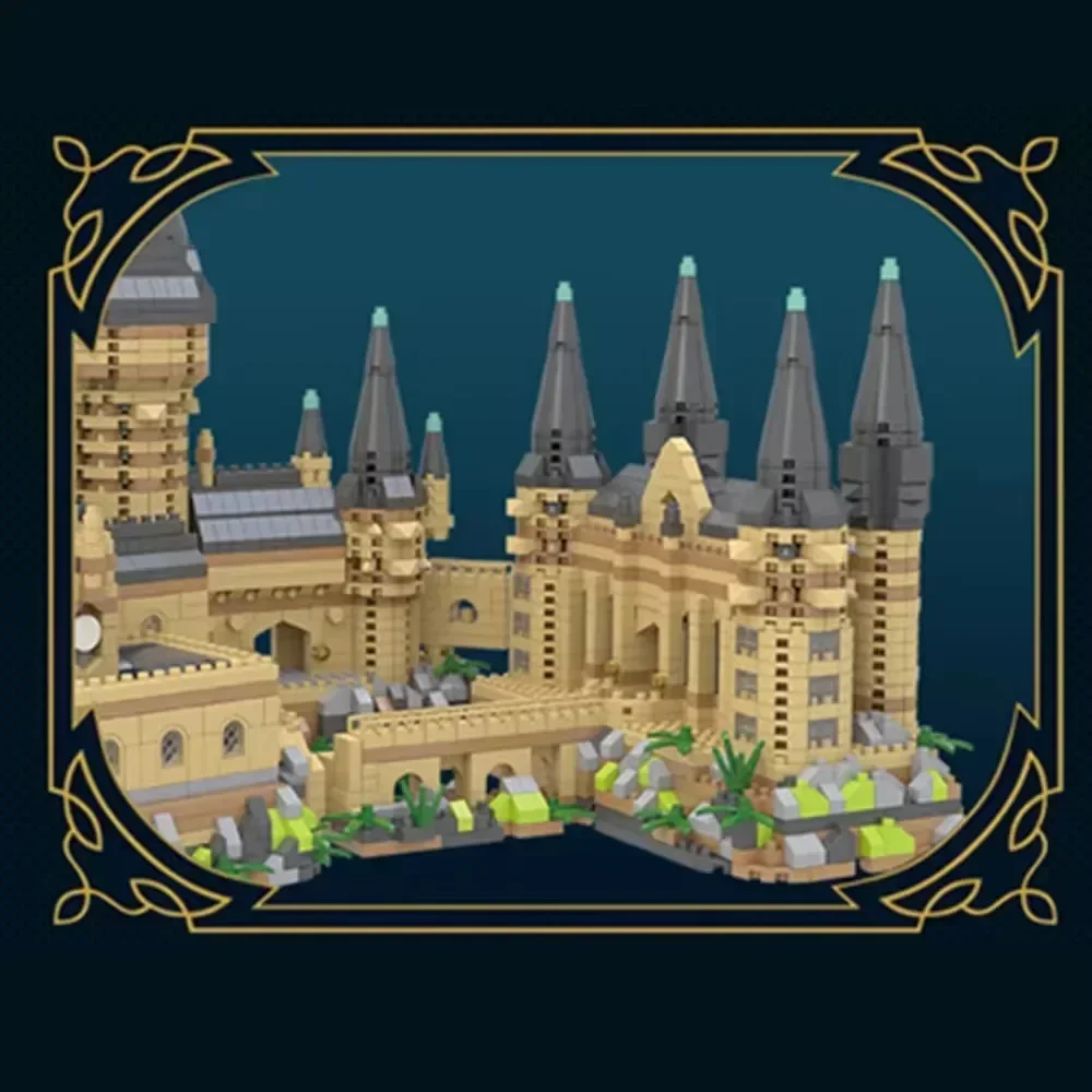 2900 шт. алмазный мини-блок Academy волшебный замок колледж Streetview архитектурная модель