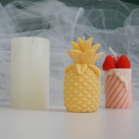 3d simulation pineapple candle silicone mold diy aromatherapy plaster silicone mold candle mold candle making supplies molds