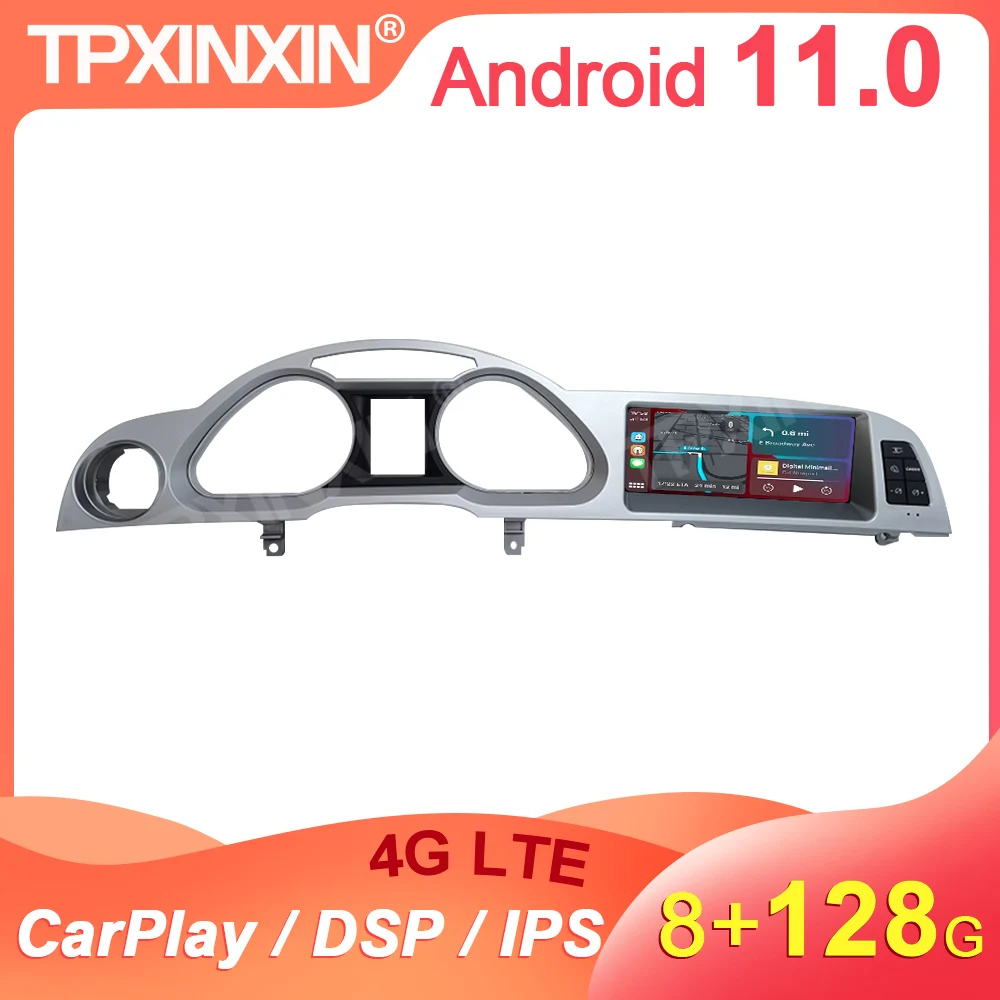 2 Din Amdroid 11 0 8 ГБ + 128 для Audi A6 C6 2006-2012 Автомобильный GPS-навигатор стерео