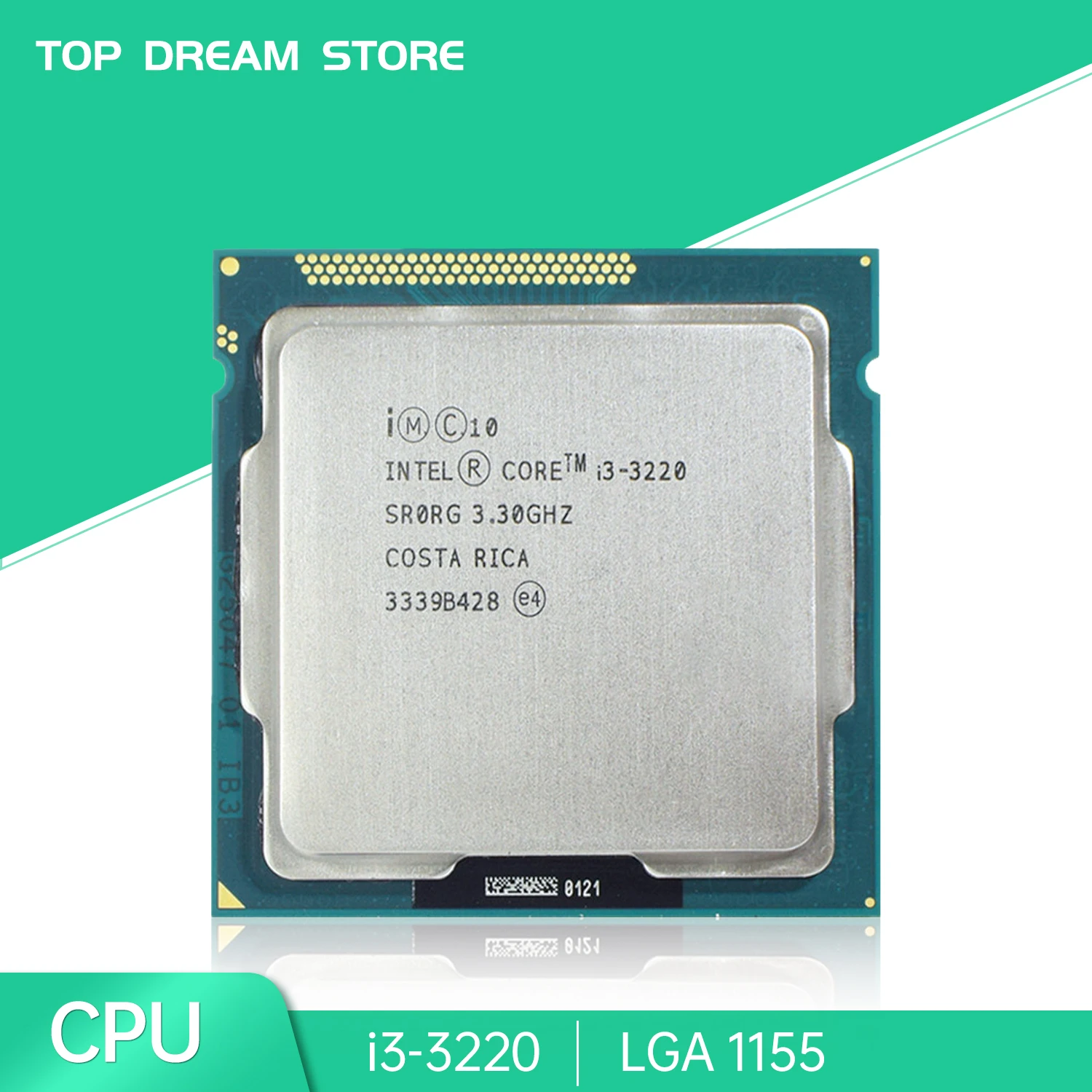 

Intel Core Processor I3-3220 I3 3220 CPU 3.3GHZ LGA 1155 SR0RG 2 Core Desktop processor I3 3220