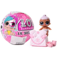 original lol surprise 4 cm little sister baby doll collect anime action figure blind box toy for girl gift