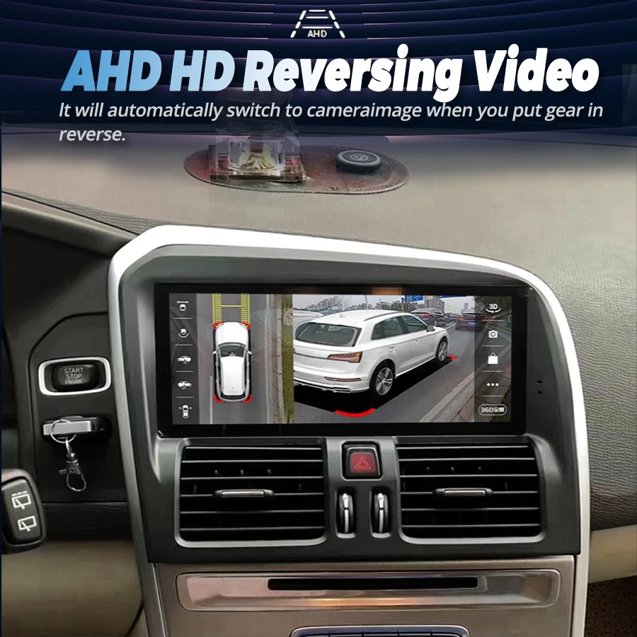 Автомобильная Мультимедийная система 8 дюйма 256 ГБ Android 13 GPS для Volvo XC60 2009-2017