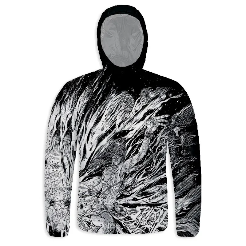 Новинка модный пуховик с 3D принтом духа адрифута рок на молнии капюшоном