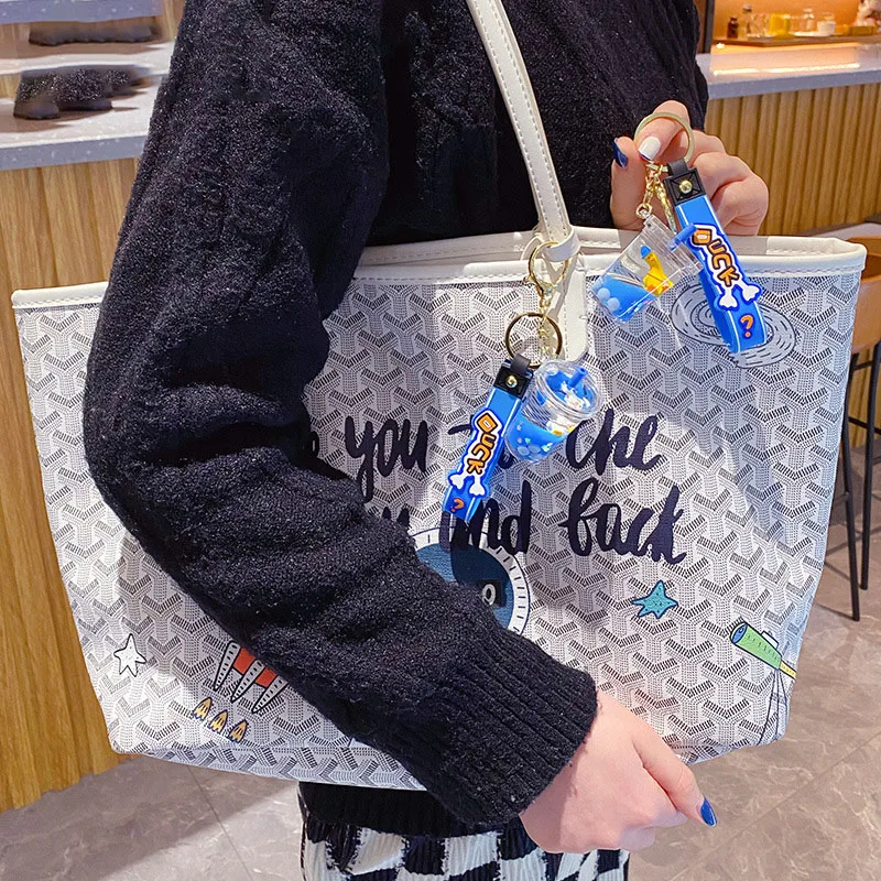 2022 мультяшная голубая Промасленная чашка для молока и чая брелок утка модная