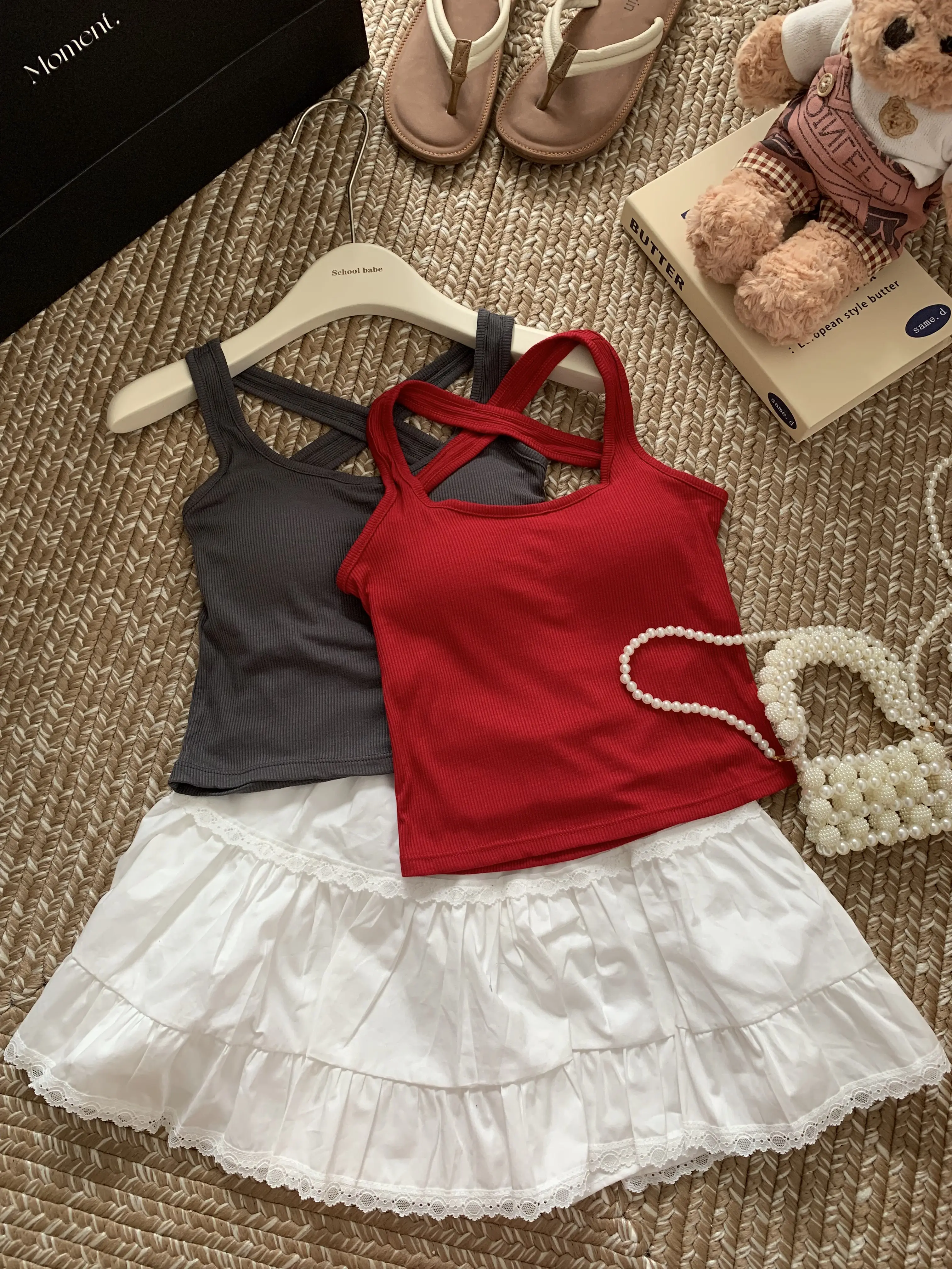 Pure Desire Sle Comes with Chest Pad Cami Women Summer 2024 New Design Sense Inner wear Sleeveless Top Outer Wear