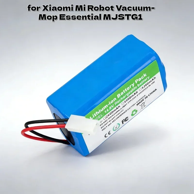 Фото Аккумулятор 14.4V 5200mAh с увеличенным сроком службы, литий-ионный, премиум-класса, для Xiaomi Mi Vacuum-Mop Essential MJSTG1 №2