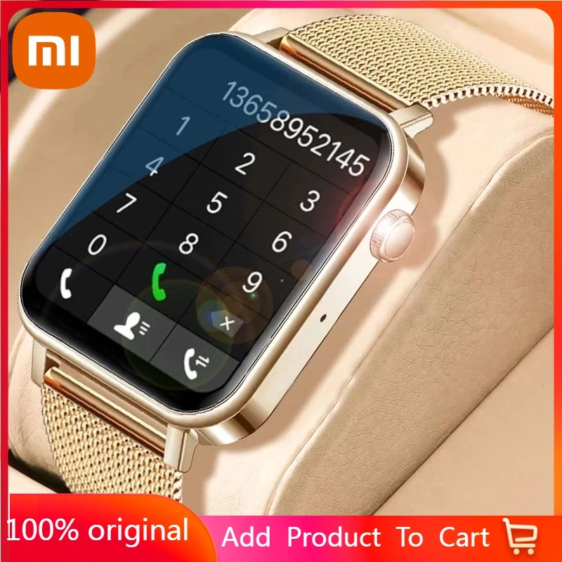 

Смарт-часы Xiaomi для мужчин и женщин, сенсорный экран, фитнес-трекер, Bluetooth, для Android и IOS