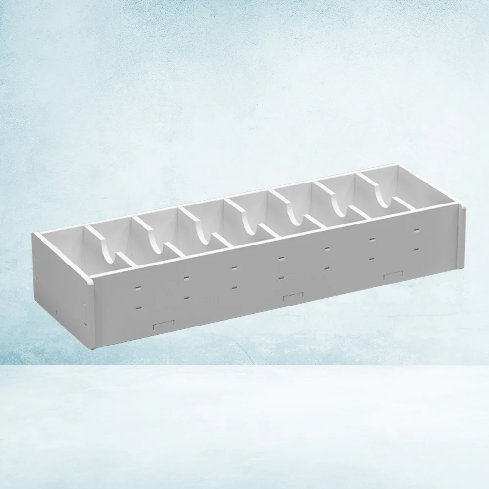 

White Multilayer Business Storage Case Waterproof Desk Display Stand Box Holder Organizer for Office
