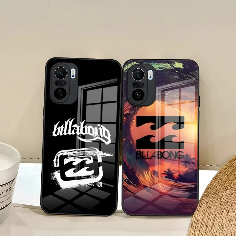 Casual Surfing Billabonges Phone Case For Xiaomi Redmi Note 13 10 10T 11i 11T 11 9 8 11S Poco M4 F3 X3 Pro Glass Back Cover