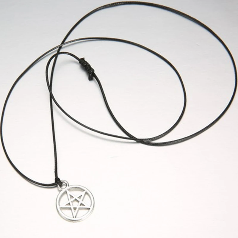 

Wicca Pentagram Necklace Women Men Witch Gothic Goth Decor Accessories Designer Vintage Jewelry 2022 Trend Summer Male Pendant