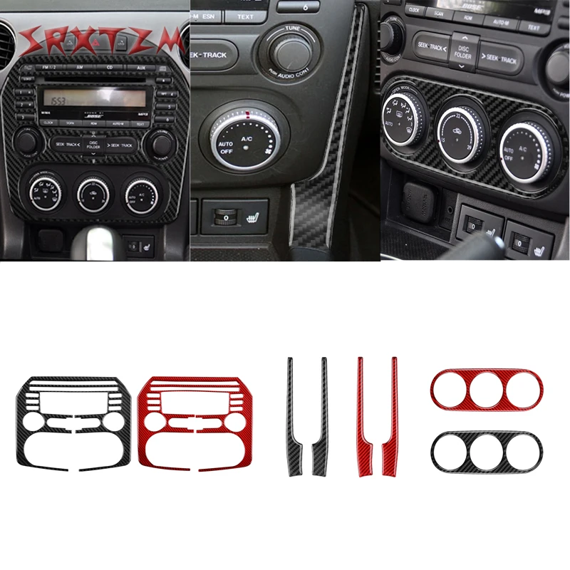 

Carbon Fiber Air Conditioning Trim For Mazda Mx-5 Miata Nc 2009-2015 Cd Panel Automotive Interior Sticker accessories