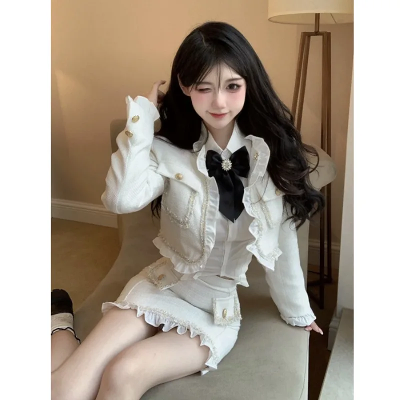 Женский весенний комплект Hikigawa из двух предметов: куртка с длинными рукавами и