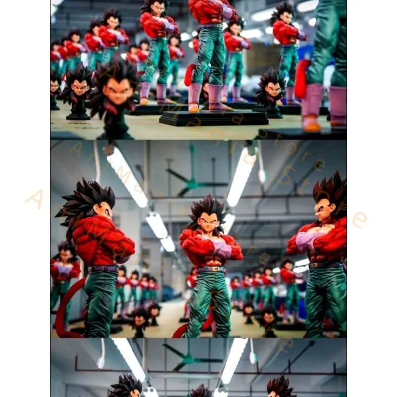 Фото Статуя Jt Dragon Ball Super Saiyan 4 Vegeta Goku Аниме Фигурка 31 см Коллекция моделей Brother Настольная игрушка в подарок на складе №3