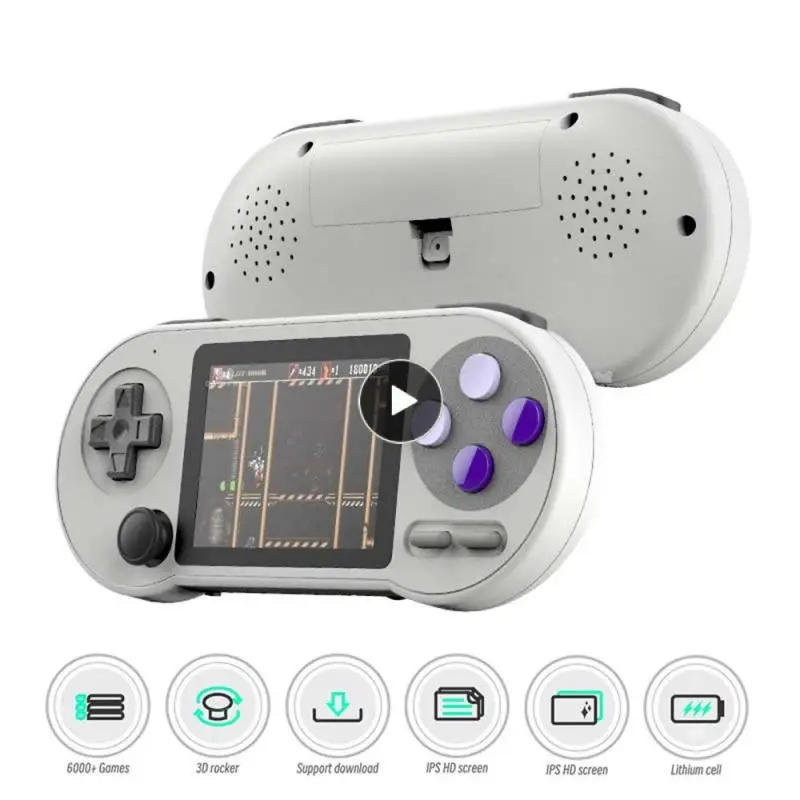 

Type-c Charging Game Player With Rocker Video Player Handheld Built-in 6000 Games Game Console For Birthday Gift Hd 3 Inch Mini