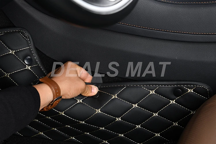 Автомобильные коврики для Hyundai Santa Fe 2006 2007 2008 2009 роскошные кожаные аксессуары