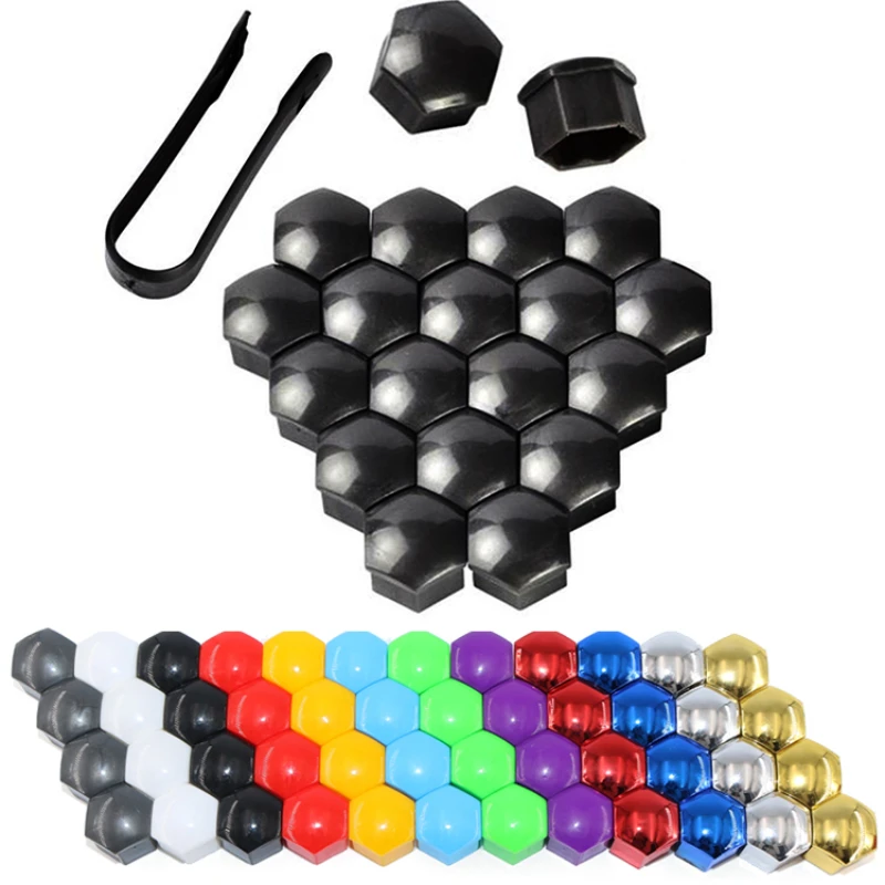 20 шт., защитные крышки для автомобильных колес, 17/19/21 мм