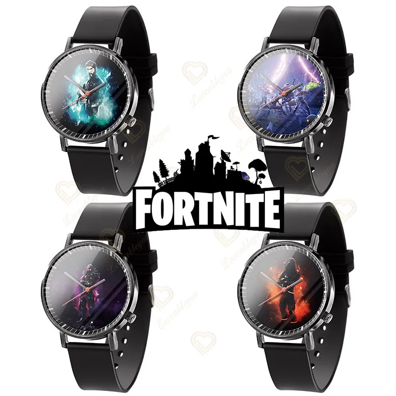 

Fortnite Original Quartz Watch Plastic Band Watch Battle Royale Fashion Wristwatch Children Figure Watches Student Men Watch