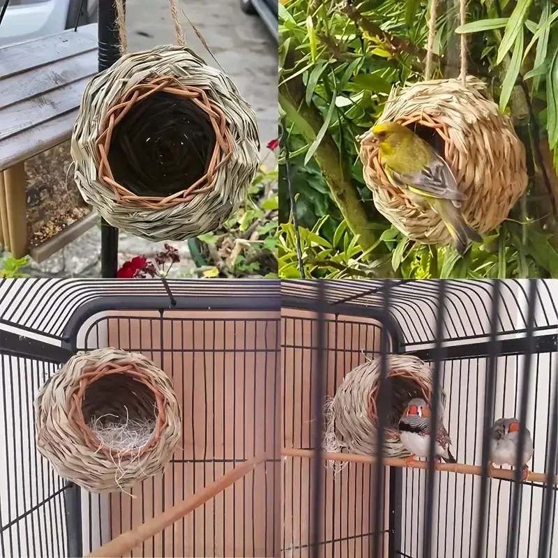 Птичье гнездо птичья клетка трава сферическое для Колибри уличное декоративное