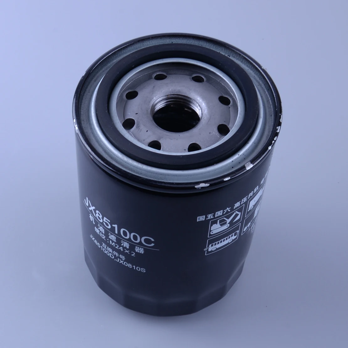 

JX85100C JX85100D JX0810S Oil Filter M24 X 2 Thread Fit For John Deere Excavator Black