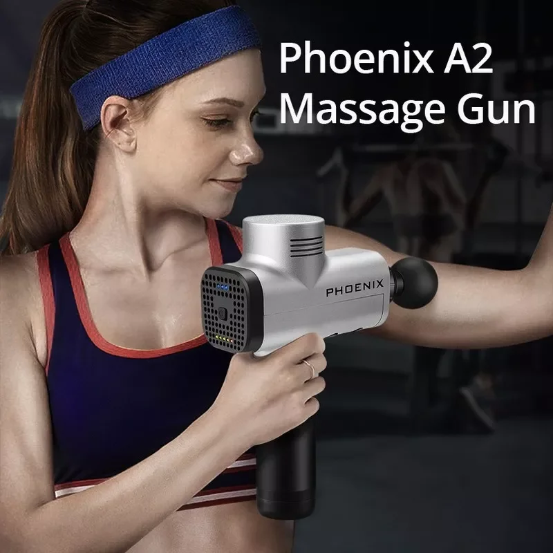 Phoenix A2 Massage Gun Muscle Relaxation Deep Tissue Massager Dynamic Therapy Vibrator Shaping Pain Relief Back Foot Massager enlarge