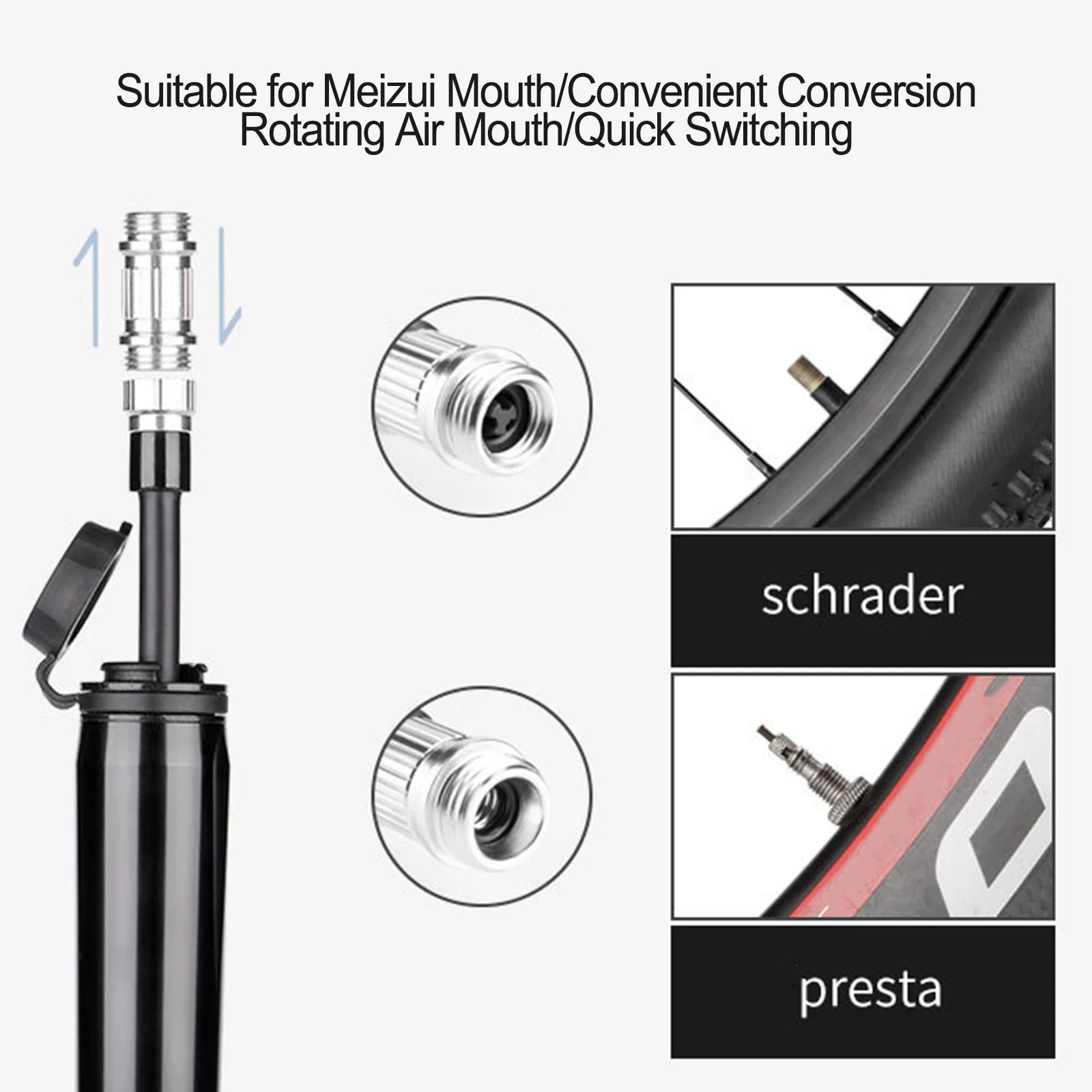

Part Inflator Meifa Mouth Outdoor Portable Universal Inflatable Accessories Aluminum Alloy Cylinder Drop-resistant