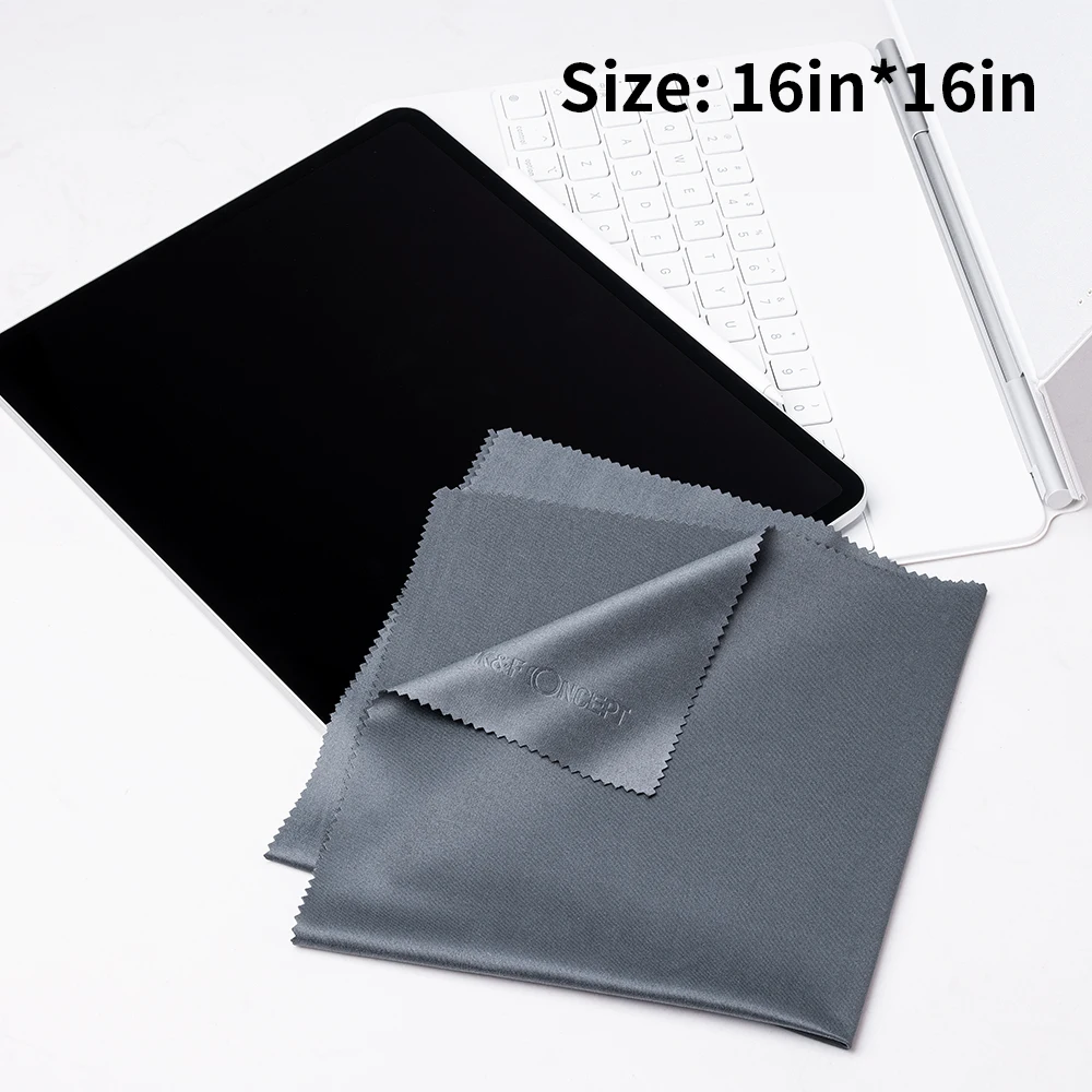 K&ampF Concept 4 pics 16''x16'' Microfiber Cleaning Cloths Oversized for TV Screen Electronics Computers Eyeglass - купить по