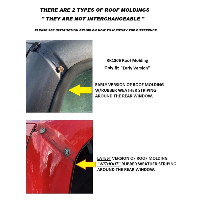 YC3Z- 2551728 -PTM Полоса на крышу автомобиля для Ford 2551729 -ПТМ