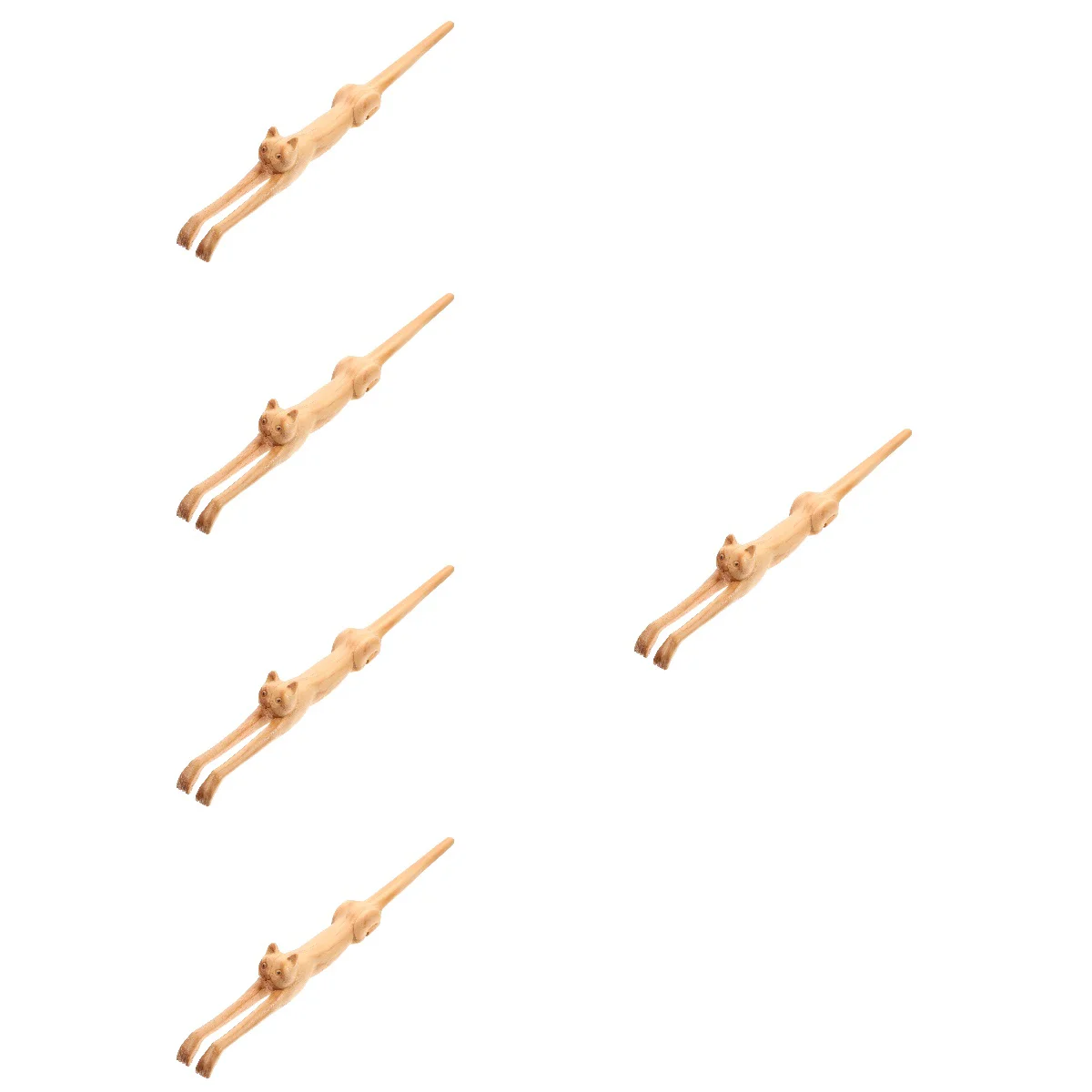 

5pcs Cat Shaped Back Scratcher Back Scratcher Handle Back Scratcher Back Tool