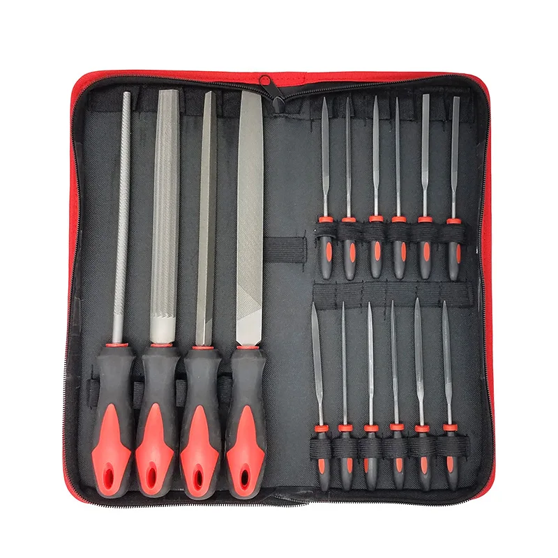 

M17D Flat/Triangle/Half-round/Round Needle Files Tool Set for DIY Woodworker Professional Mirror Glass Ceramic Tile Ceramic