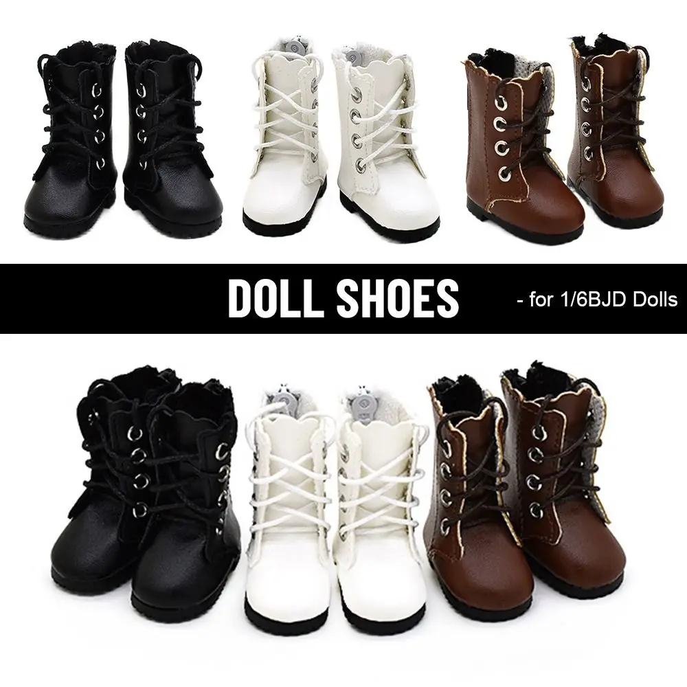 1 Pair 30cm Doll Fashion Shoes Female Doll Boots Fit for 1/6 BJD Dolls Accessories Leather Doll Wear Colorful Long Knees Boots