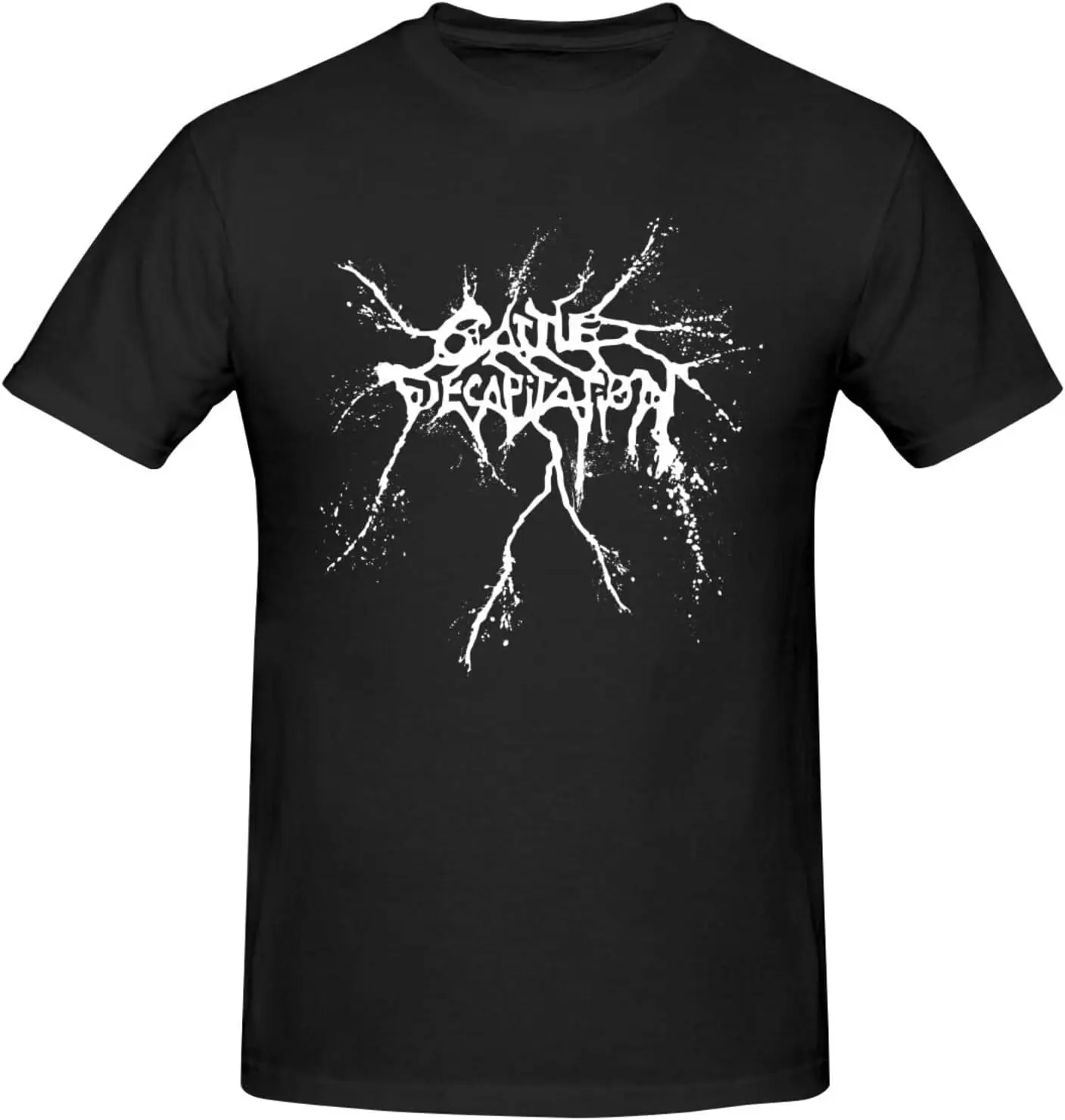 Футболка мужская с коротким рукавом и круглым вырезом из чистого хлопка