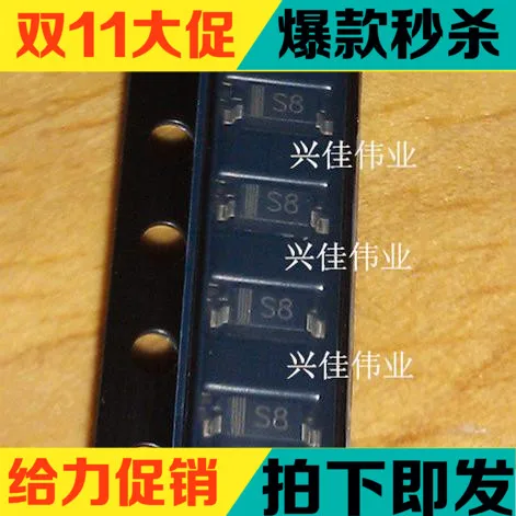 500 шт./лот SMD диод CRS08 SOD-123 шелк экран: S8 1206 объем 1.5A 30 в диод Шоттки